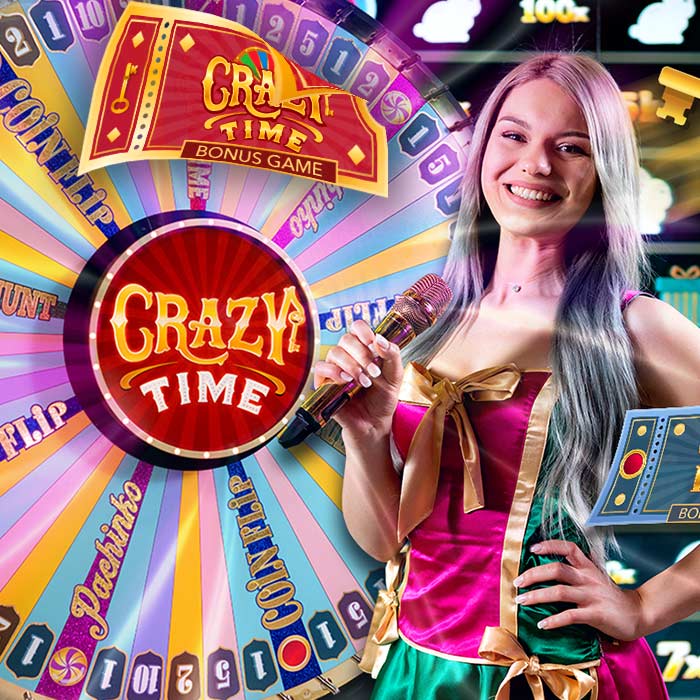 Lobby casino con Crazy Time e giochi live