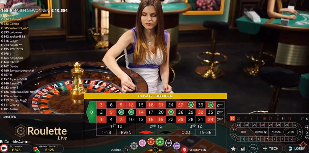 Live Roulette su smartphone e desktop